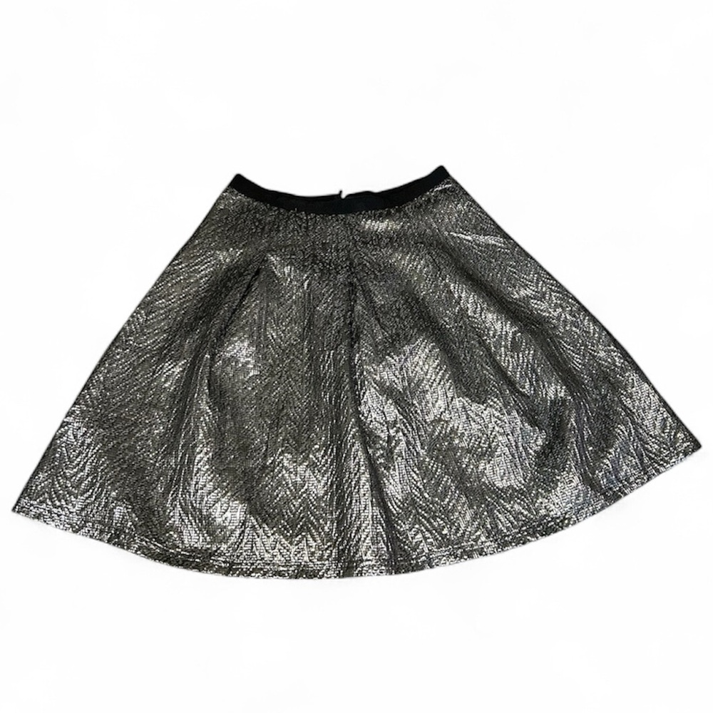 Casual Corner Silver Metallic Skirt